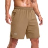 image:imageG Gradual Mens Workout Gym Shorts with 2 Zipper Pockets 7 5 9 Quick Dry Athletic Running Basketball Shorts for MenDark Khaki