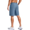 image:imageG Gradual Mens Workout Gym Shorts with 2 Zipper Pockets 7 5 9 Quick Dry Athletic Running Basketball Shorts for MenDusty Blue