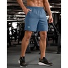 image:imageG Gradual Mens Workout Gym Shorts with 2 Zipper Pockets 7 5 9 Quick Dry Athletic Running Basketball Shorts for MenDusty Blue