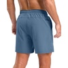 image:imageG Gradual Mens Workout Gym Shorts with 2 Zipper Pockets 7 5 9 Quick Dry Athletic Running Basketball Shorts for MenDusty Blue