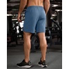image:imageG Gradual Mens Workout Gym Shorts with 2 Zipper Pockets 7 5 9 Quick Dry Athletic Running Basketball Shorts for MenDusty Blue