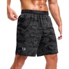 image:imageG Gradual Mens Workout Gym Shorts with 2 Zipper Pockets 7 5 9 Quick Dry Athletic Running Basketball Shorts for MenGrey Camo