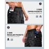 image:imageG Gradual Mens Workout Gym Shorts with 2 Zipper Pockets 7 5 9 Quick Dry Athletic Running Basketball Shorts for MenGrey Camo
