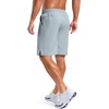 image:imageG Gradual Mens Workout Gym Shorts with 2 Zipper Pockets 7 5 9 Quick Dry Athletic Running Basketball Shorts for MenLight Grey