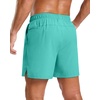 image:imageG Gradual Mens Workout Gym Shorts with 2 Zipper Pockets 7 5 9 Quick Dry Athletic Running Basketball Shorts for MenMint Green