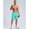 image:imageG Gradual Mens Workout Gym Shorts with 2 Zipper Pockets 7 5 9 Quick Dry Athletic Running Basketball Shorts for MenMint Green