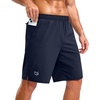 image:imageG Gradual Mens Workout Gym Shorts with 2 Zipper Pockets 7 5 9 Quick Dry Athletic Running Basketball Shorts for MenNavy
