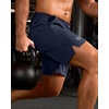 image:imageG Gradual Mens Workout Gym Shorts with 2 Zipper Pockets 7 5 9 Quick Dry Athletic Running Basketball Shorts for MenNavy