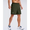 image:imageG Gradual Mens Workout Gym Shorts with 2 Zipper Pockets 7 5 9 Quick Dry Athletic Running Basketball Shorts for MenOlive