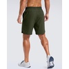 image:imageG Gradual Mens Workout Gym Shorts with 2 Zipper Pockets 7 5 9 Quick Dry Athletic Running Basketball Shorts for MenOlive
