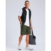 image:imageG Gradual Mens Workout Gym Shorts with 2 Zipper Pockets 7 5 9 Quick Dry Athletic Running Basketball Shorts for MenOlive
