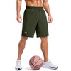 image:imageG Gradual Mens Workout Gym Shorts with 2 Zipper Pockets 7 5 9 Quick Dry Athletic Running Basketball Shorts for MenOlive