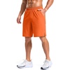 image:imageG Gradual Mens Workout Gym Shorts with 2 Zipper Pockets 7 5 9 Quick Dry Athletic Running Basketball Shorts for MenOrange