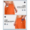 image:imageG Gradual Mens Workout Gym Shorts with 2 Zipper Pockets 7 5 9 Quick Dry Athletic Running Basketball Shorts for MenOrange