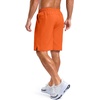image:imageG Gradual Mens Workout Gym Shorts with 2 Zipper Pockets 7 5 9 Quick Dry Athletic Running Basketball Shorts for MenOrange