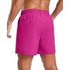 image:imageG Gradual Mens Workout Gym Shorts with 2 Zipper Pockets 7 5 9 Quick Dry Athletic Running Basketball Shorts for MenRose
