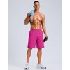 image:imageG Gradual Mens Workout Gym Shorts with 2 Zipper Pockets 7 5 9 Quick Dry Athletic Running Basketball Shorts for MenRose