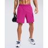 image:imageG Gradual Mens Workout Gym Shorts with 2 Zipper Pockets 7 5 9 Quick Dry Athletic Running Basketball Shorts for MenRose