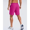 image:imageG Gradual Mens Workout Gym Shorts with 2 Zipper Pockets 7 5 9 Quick Dry Athletic Running Basketball Shorts for MenRose