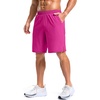 image:imageG Gradual Mens Workout Gym Shorts with 2 Zipper Pockets 7 5 9 Quick Dry Athletic Running Basketball Shorts for MenRose