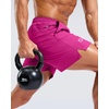 image:imageG Gradual Mens Workout Gym Shorts with 2 Zipper Pockets 7 5 9 Quick Dry Athletic Running Basketball Shorts for MenRose