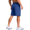 image:imageG Gradual Mens Workout Gym Shorts with 2 Zipper Pockets 7 5 9 Quick Dry Athletic Running Basketball Shorts for MenRoyal Blue