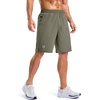 image:imageG Gradual Mens Workout Gym Shorts with 2 Zipper Pockets 7 5 9 Quick Dry Athletic Running Basketball Shorts for MenSage Green