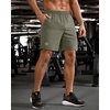 image:imageG Gradual Mens Workout Gym Shorts with 2 Zipper Pockets 7 5 9 Quick Dry Athletic Running Basketball Shorts for MenSage Green