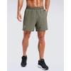 image:imageG Gradual Mens Workout Gym Shorts with 2 Zipper Pockets 7 5 9 Quick Dry Athletic Running Basketball Shorts for MenSage Green