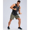 image:imageG Gradual Mens Workout Gym Shorts with 2 Zipper Pockets 7 5 9 Quick Dry Athletic Running Basketball Shorts for MenSage Green
