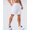 image:imageG Gradual Mens Workout Gym Shorts with 2 Zipper Pockets 7 5 9 Quick Dry Athletic Running Basketball Shorts for MenWhite