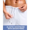 image:imageG Gradual Mens Workout Gym Shorts with 2 Zipper Pockets 7 5 9 Quick Dry Athletic Running Basketball Shorts for MenWhite