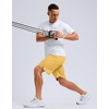 image:imageG Gradual Mens Workout Gym Shorts with 2 Zipper Pockets 7 5 9 Quick Dry Athletic Running Basketball Shorts for MenYellow