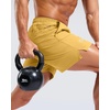 image:imageG Gradual Mens Workout Gym Shorts with 2 Zipper Pockets 7 5 9 Quick Dry Athletic Running Basketball Shorts for MenYellow