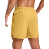 image:imageG Gradual Mens Workout Gym Shorts with 2 Zipper Pockets 7 5 9 Quick Dry Athletic Running Basketball Shorts for MenYellow