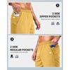 image:imageG Gradual Mens Workout Gym Shorts with 2 Zipper Pockets 7 5 9 Quick Dry Athletic Running Basketball Shorts for MenYellow