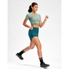 image:imageG Gradual Womens Running Shorts with Mesh Liner 3 Workout Athletic Shorts for Women with Phone PocketsBorealis Green