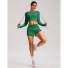 image:imageG Gradual Womens Running Shorts with Mesh Liner 3 Workout Athletic Shorts for Women with Phone PocketsGreen