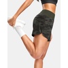 image:imageG Gradual Womens Running Shorts with Mesh Liner 3 Workout Athletic Shorts for Women with Phone PocketsGreen Camo