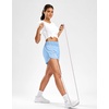 image:imageG Gradual Womens Running Shorts with Mesh Liner 3 Workout Athletic Shorts for Women with Phone PocketsLight Blue