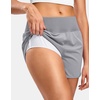 image:imageG Gradual Womens Running Shorts with Mesh Liner 3 Workout Athletic Shorts for Women with Phone PocketsLight Grey