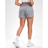 image:imageG Gradual Womens Running Shorts with Mesh Liner 3 Workout Athletic Shorts for Women with Phone PocketsLight Grey