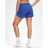 image:imageG Gradual Womens Running Shorts with Mesh Liner 3 Workout Athletic Shorts for Women with Phone PocketsNeon Blue