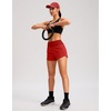 image:imageG Gradual Womens Running Shorts with Mesh Liner 3 Workout Athletic Shorts for Women with Phone PocketsRed