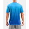 image:imageMens Sun Shirts UPF 50 Swim Short Sleeve TShirts Workout Dry Fit Tee for Pool Beach Trip Gradient Vivid Blue XXL