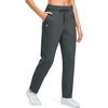 image:imageG Gradual Fleece Lined Pants Women 27529 Golf Pants 3 Pockets Water Resistant Warm Sweatpants for Cold WeatherDark Grey
