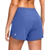 image:imageG Gradual Womens Running Shorts with Mesh Liner 3 Workout Athletic Shorts for Women with Phone PocketsBlue