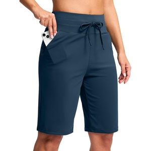 image:imageG Gradual Bermuda Shorts for Women with Pockets 10 Knee Length Womens High Waisted Long Shorts for Walking Athletic WorkoutBorealis Green