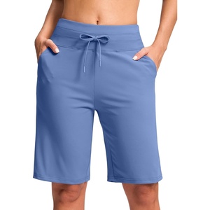 image:imageG Gradual Bermuda Shorts for Women with Pockets 10 Knee Length Womens High Waisted Long Shorts for Walking Athletic WorkoutHaze Blue