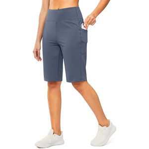 image:imageG Gradual Bermuda Shorts for Women with Pockets 12 Knee Length Womens High Waisted Stretch Long Shorts Walking CasualDusty Blue